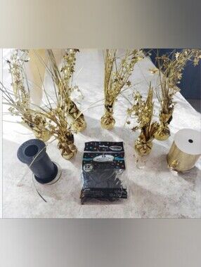 Black & Gold Party Decoration Bundle